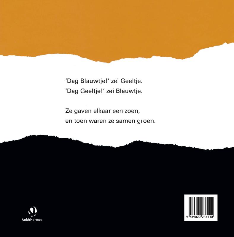 Achterkant van Blauwtje en Geeltje