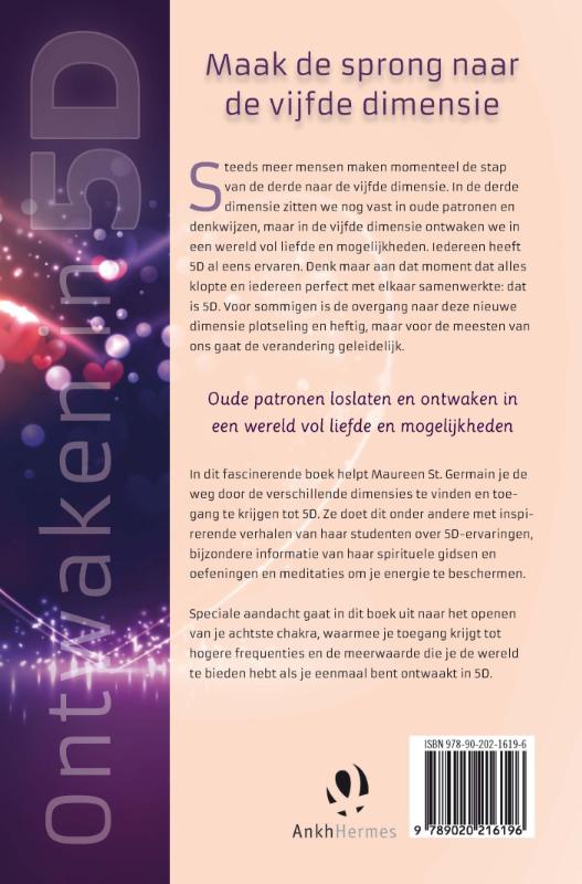 Achterkant van Ontwaken in 5D