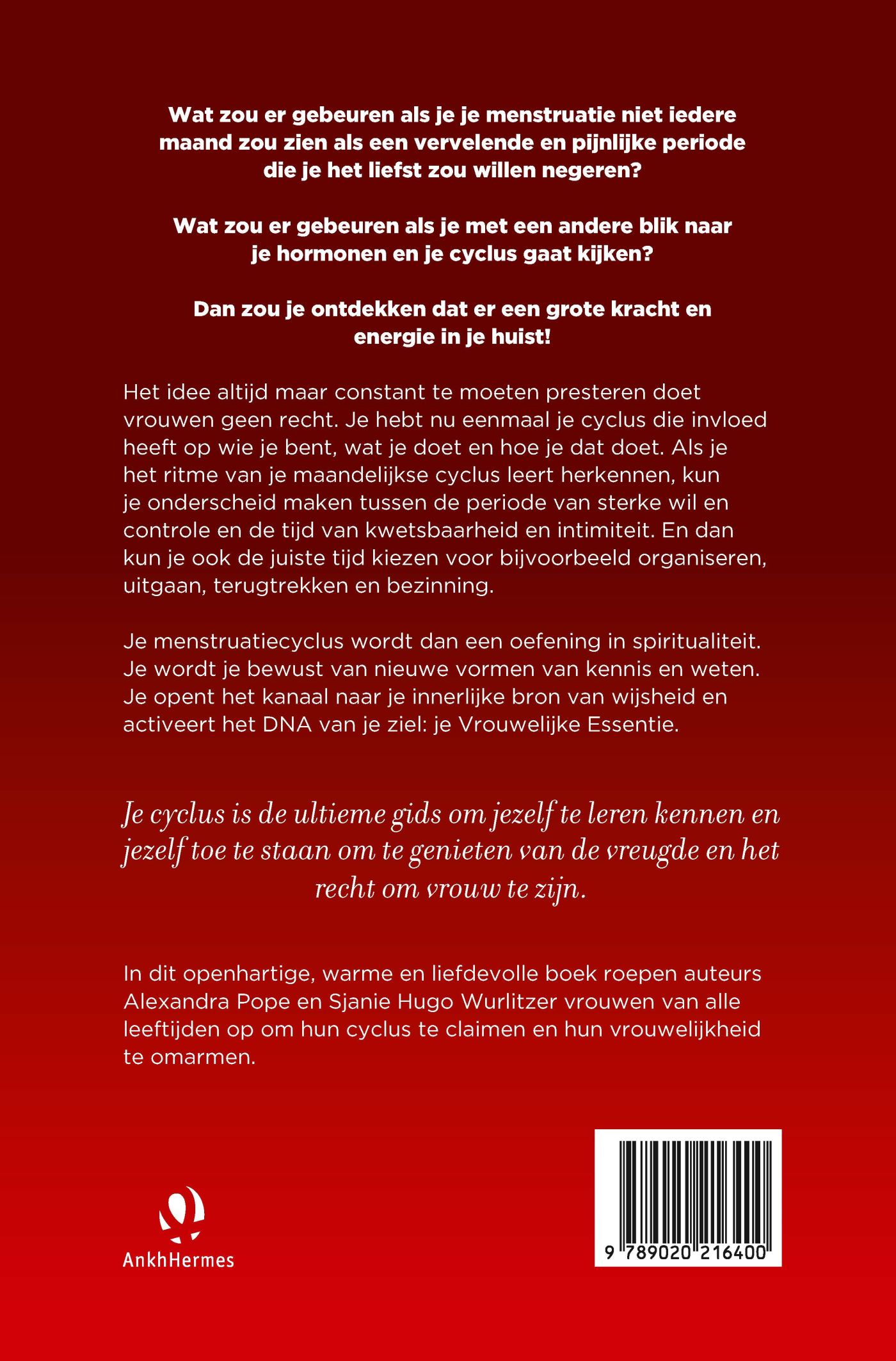 Achterkant van Claim je cyclus