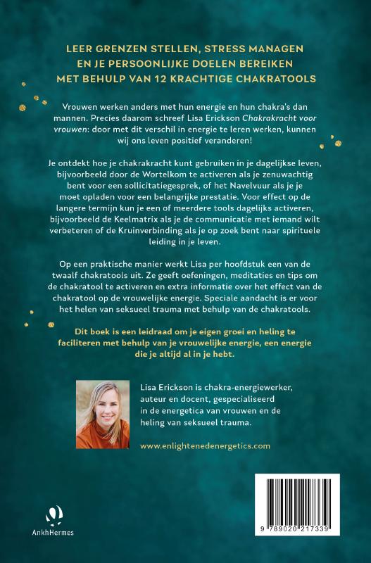Achterkant van Chakrakracht voor vrouwen