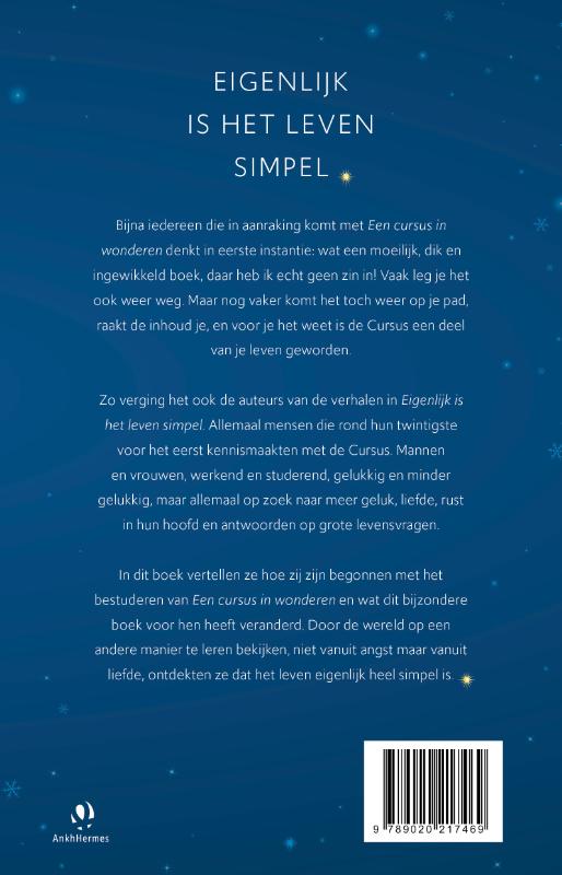 Achterkant van Eigenlijk is het leven simpel