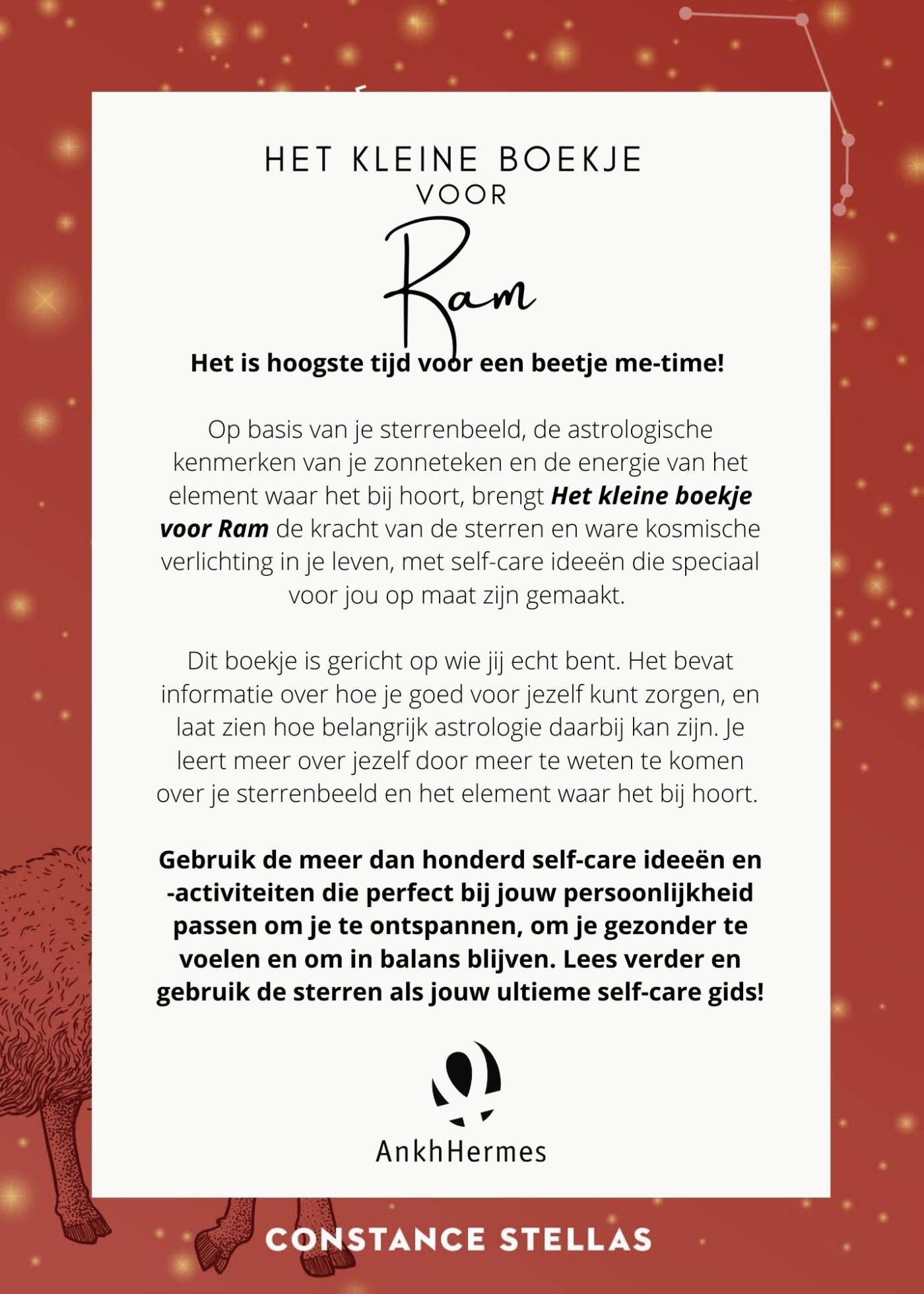 Achterkant van Het kleine boekje voor Ram