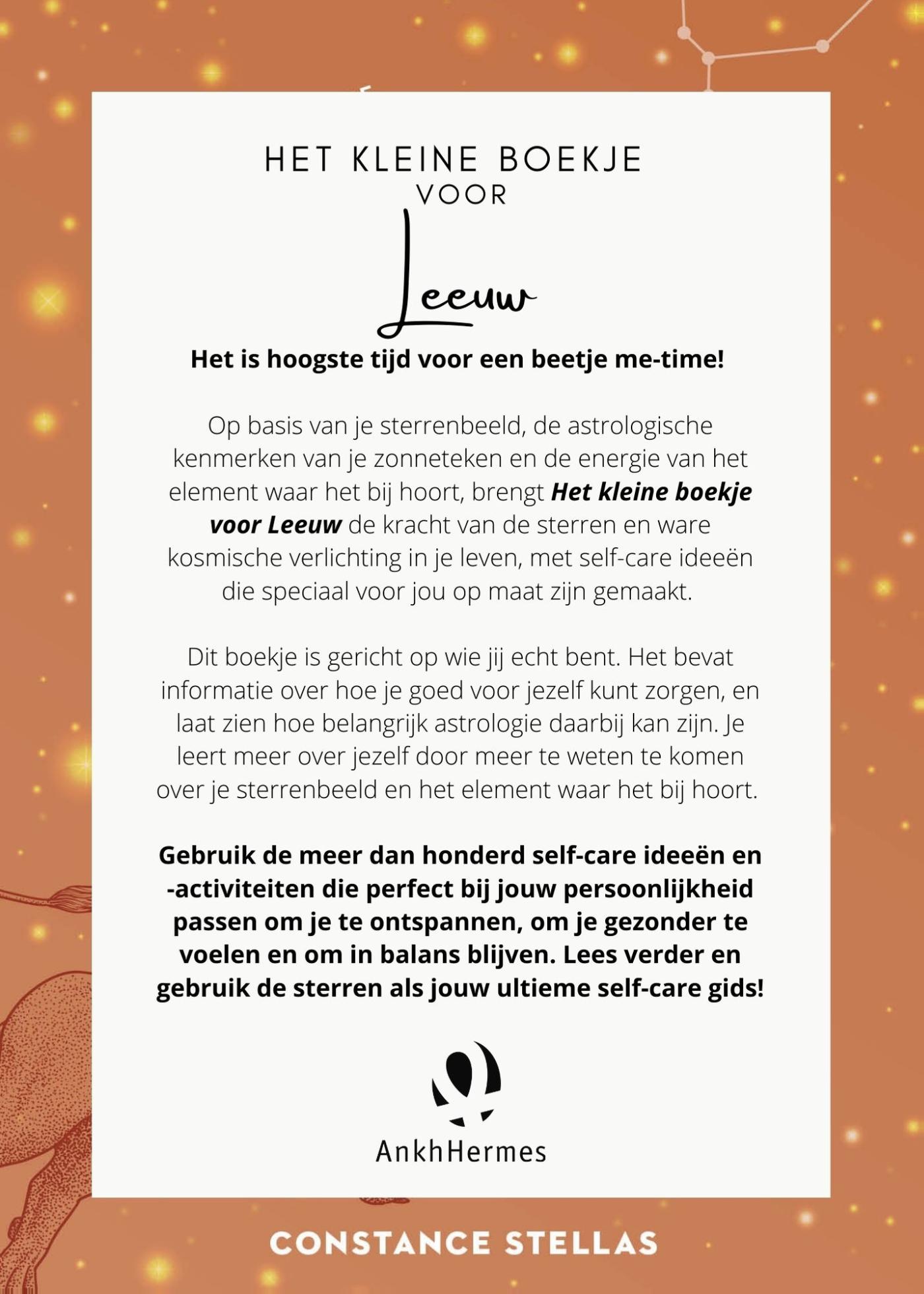 Achterkant van Het kleine boekje voor Leeuw