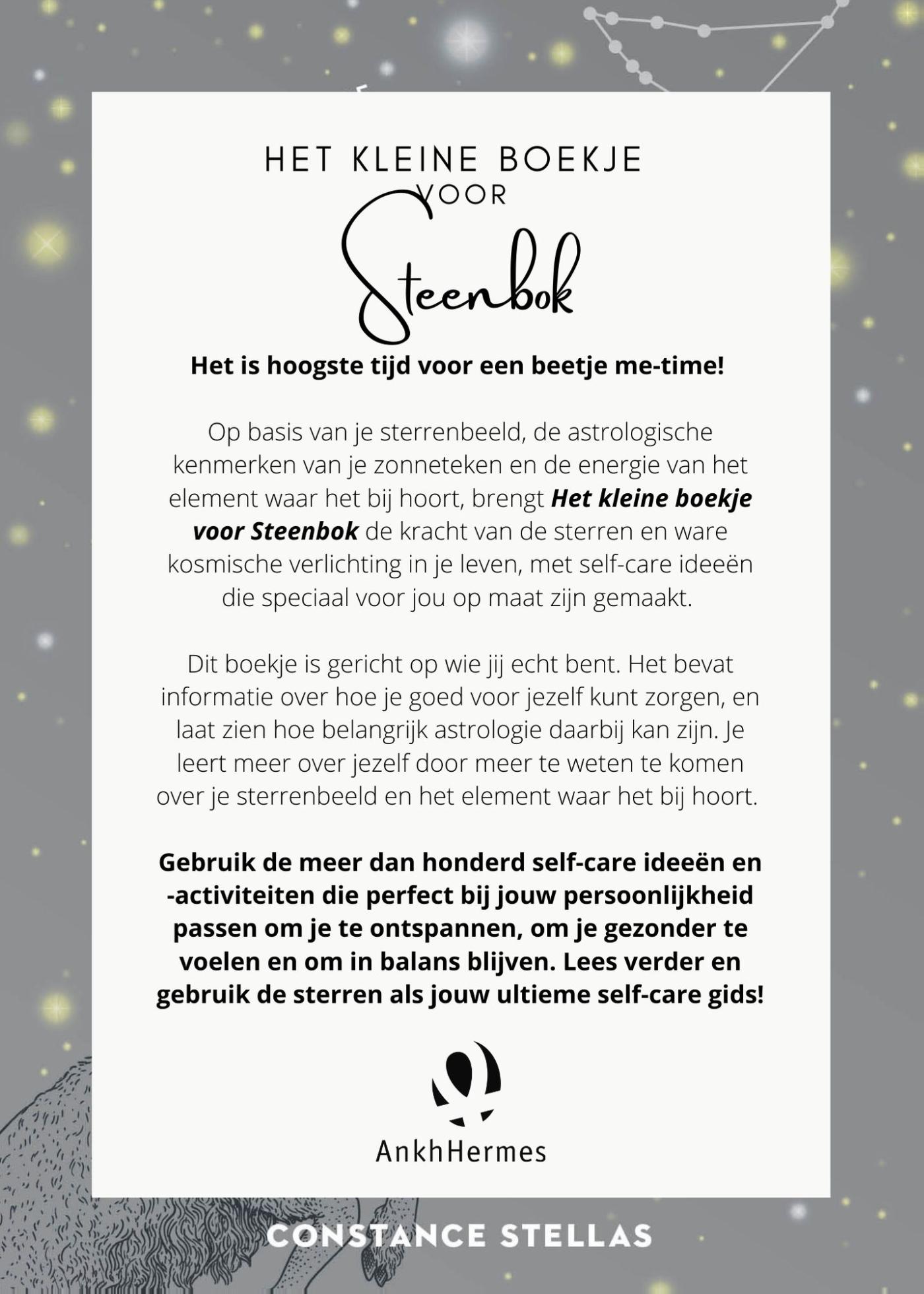 Achterkant van Het kleine boekje voor Steenbok