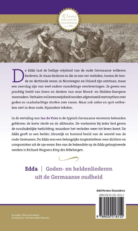 Achterkant van Edda