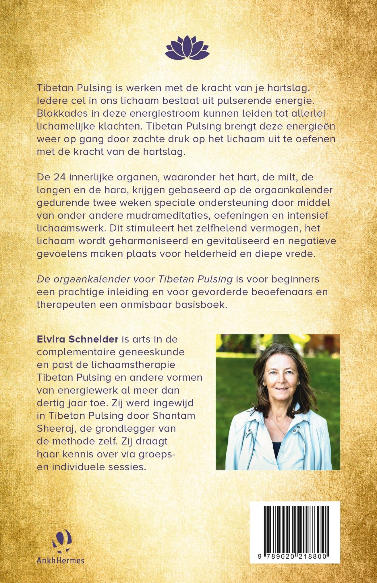 Achterkant van De orgaankalender voor Tibetan Pulsing