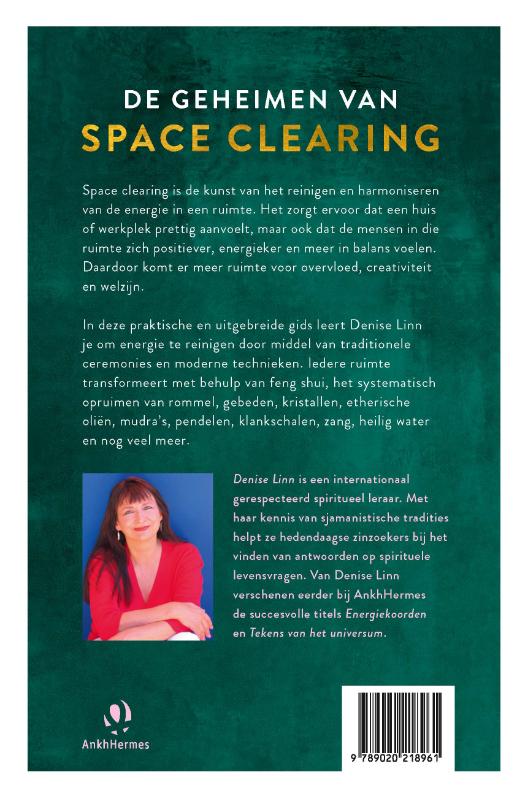 Achterkant van De geheimen van space clearing