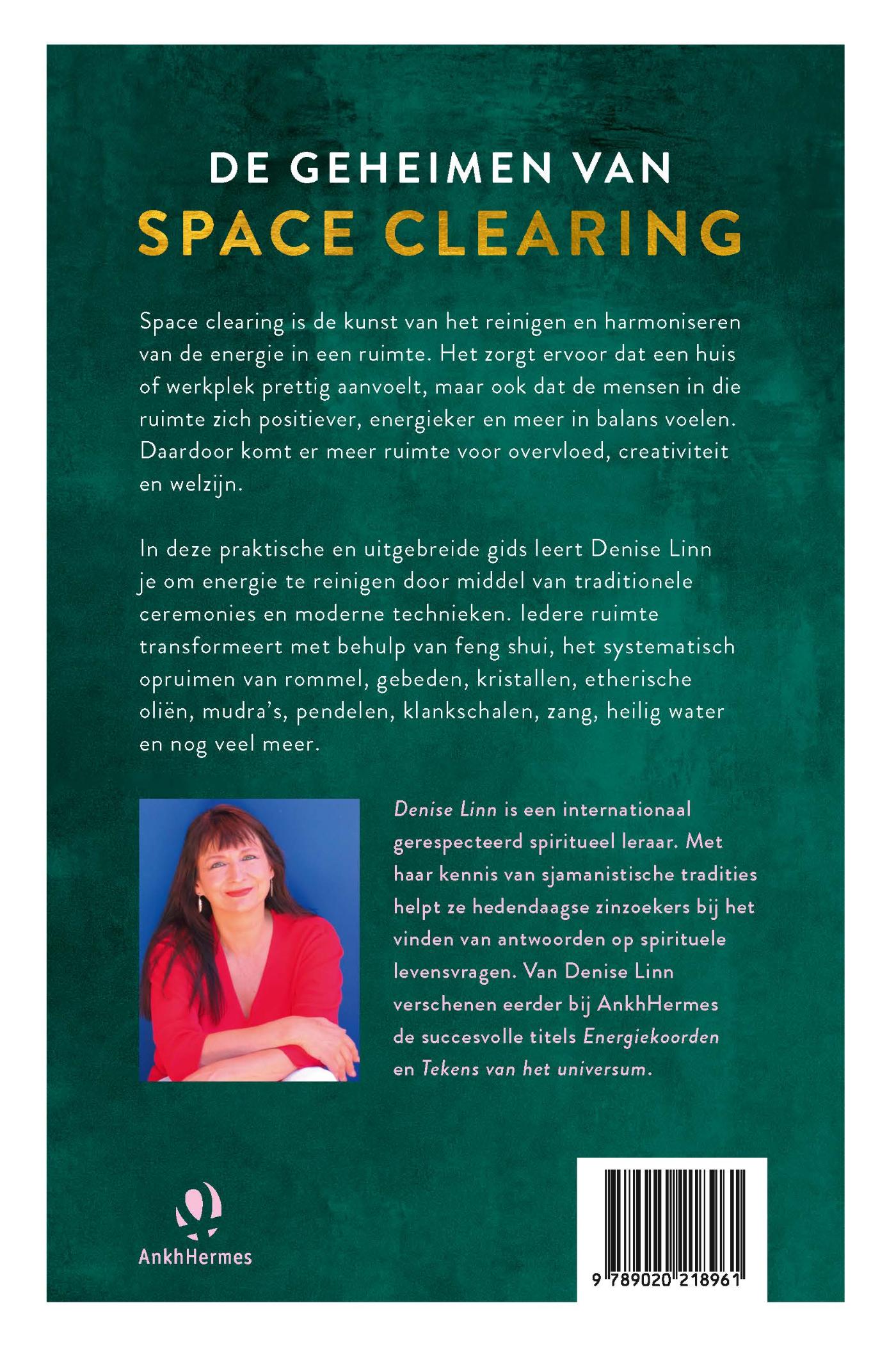 Achterkant van De geheimen van space clearing