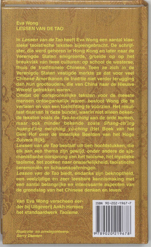 Achterkant van Lessen van de Tao