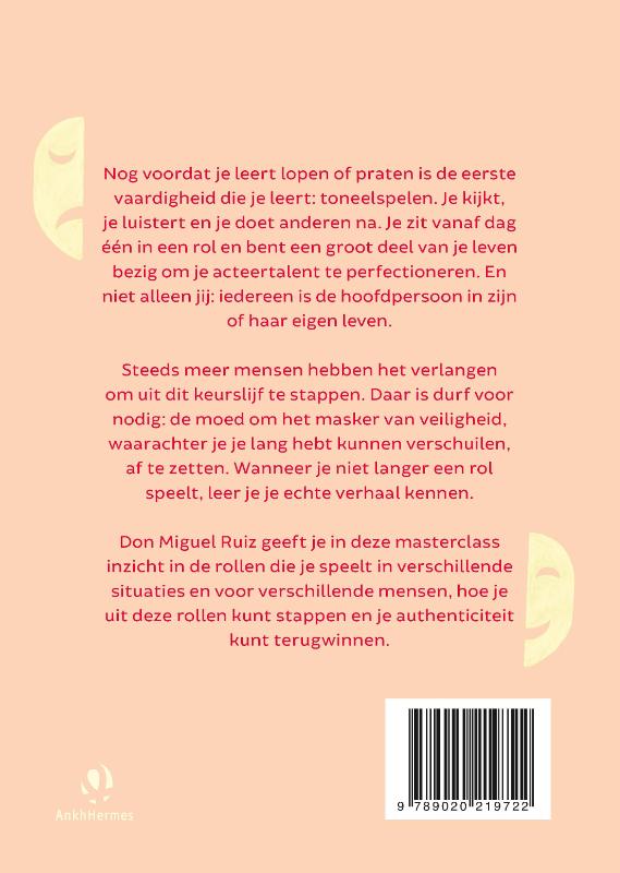 Achterkant van Zonder masker