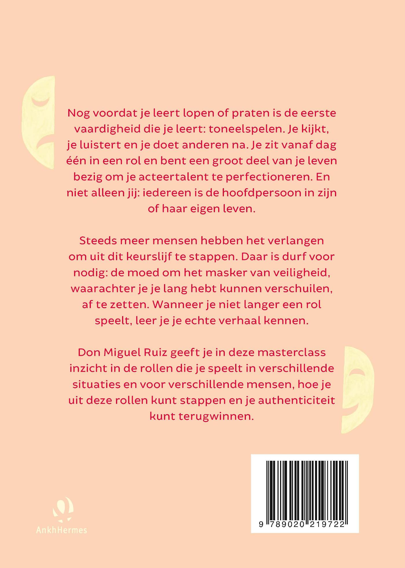 Achterkant van Zonder masker