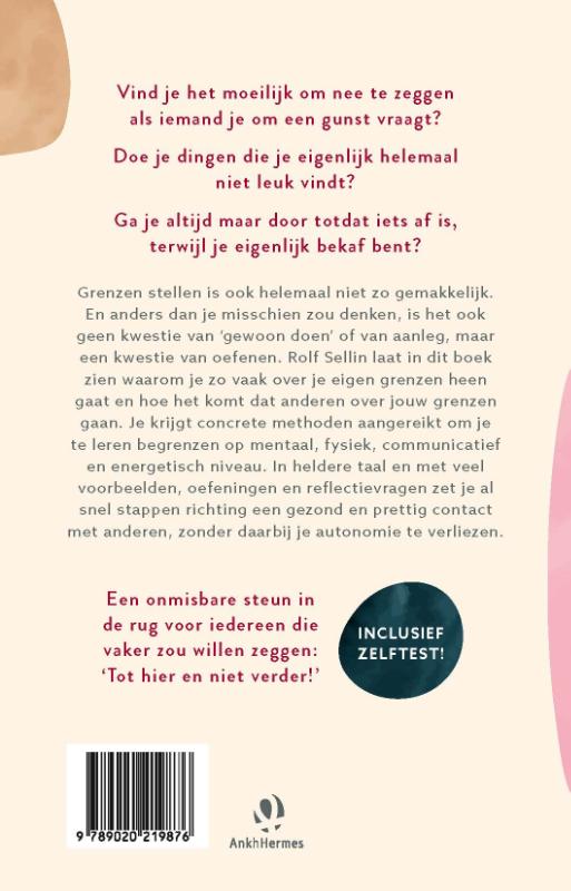 Achterkant van Tot hier en niet verder