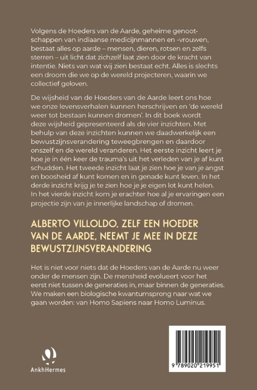 Achterkant van De hoeders van de aarde
