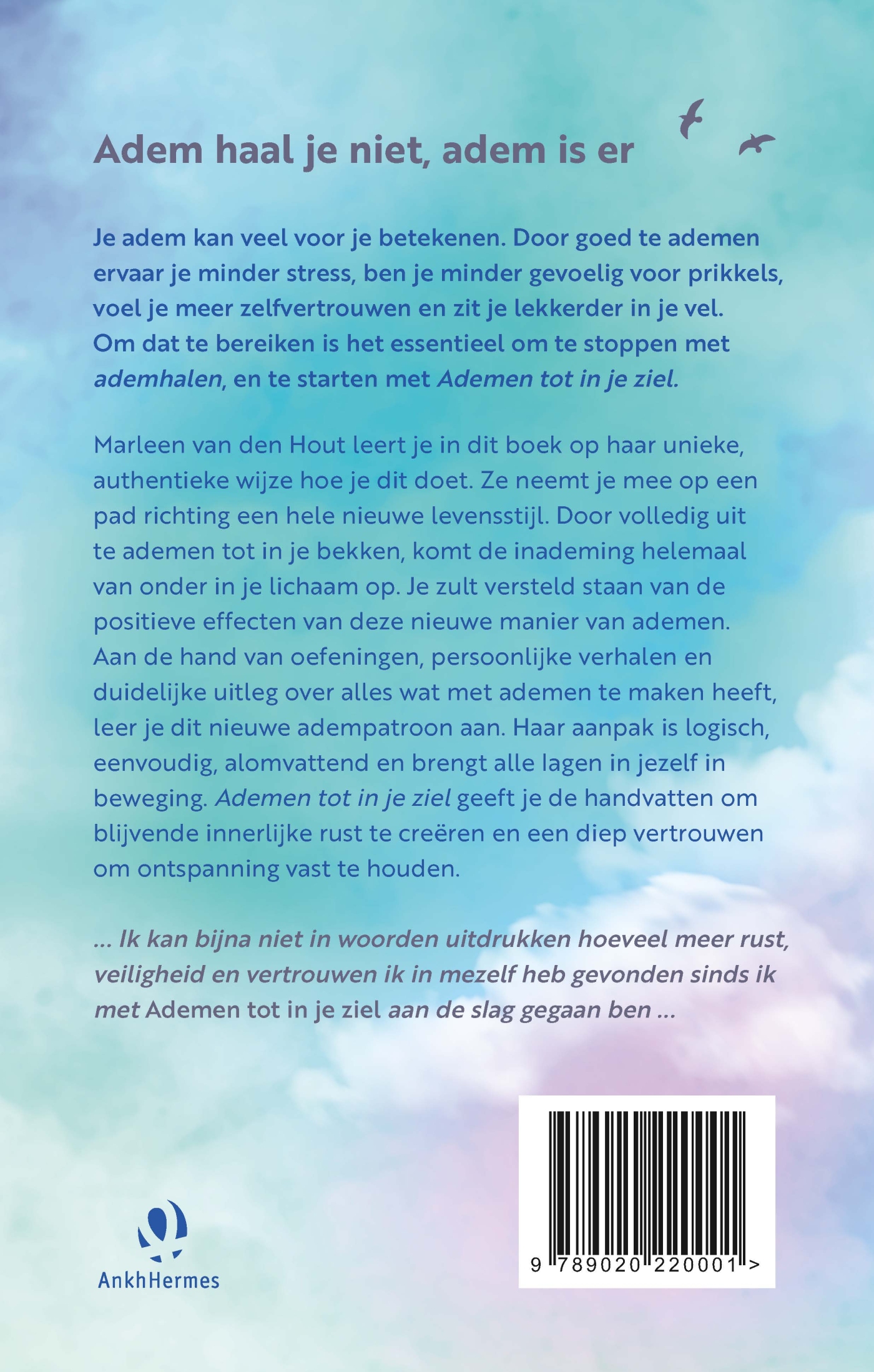 Achterkant van Ademen tot in je ziel