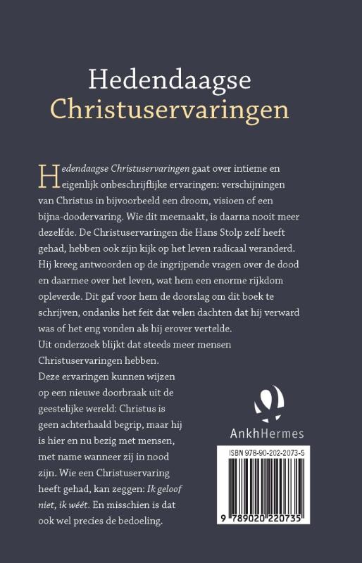 Achterkant van Hedendaagse Christuservaringen