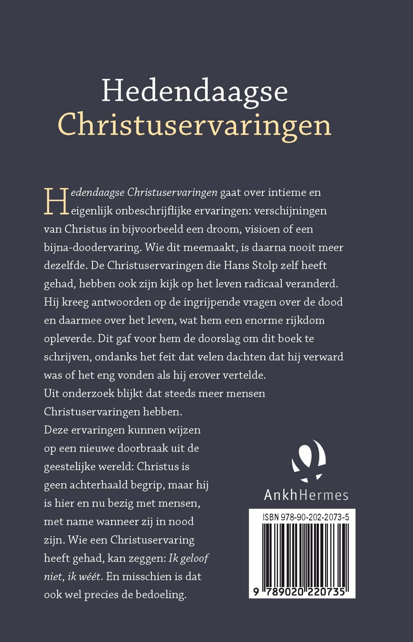 Achterkant van Hedendaagse Christuservaringen