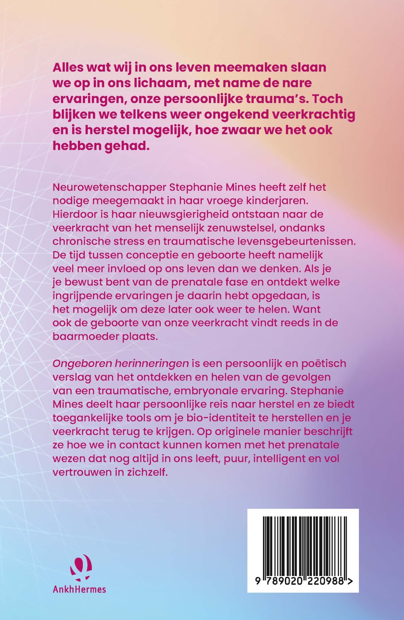 Achterkant van Ongeboren herinneringen