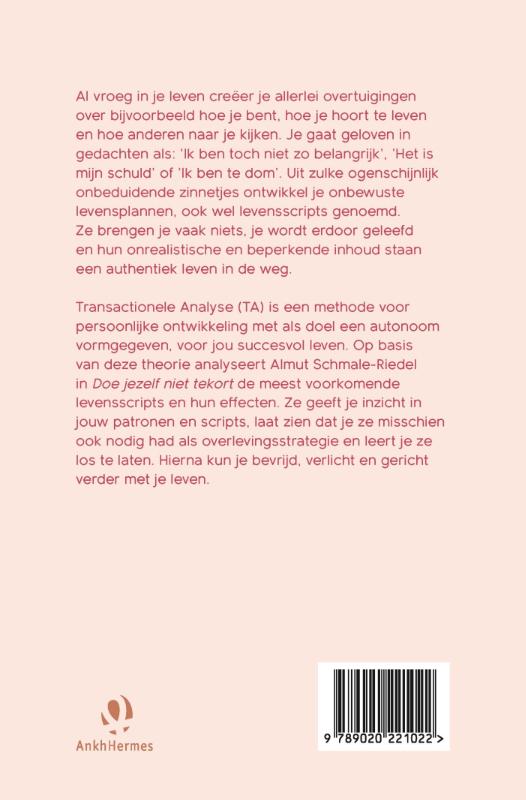Achterkant van Doe jezelf niet tekort