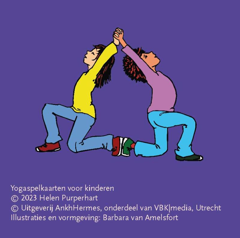Achterkant van Yogaspelkaarten voor kinderen