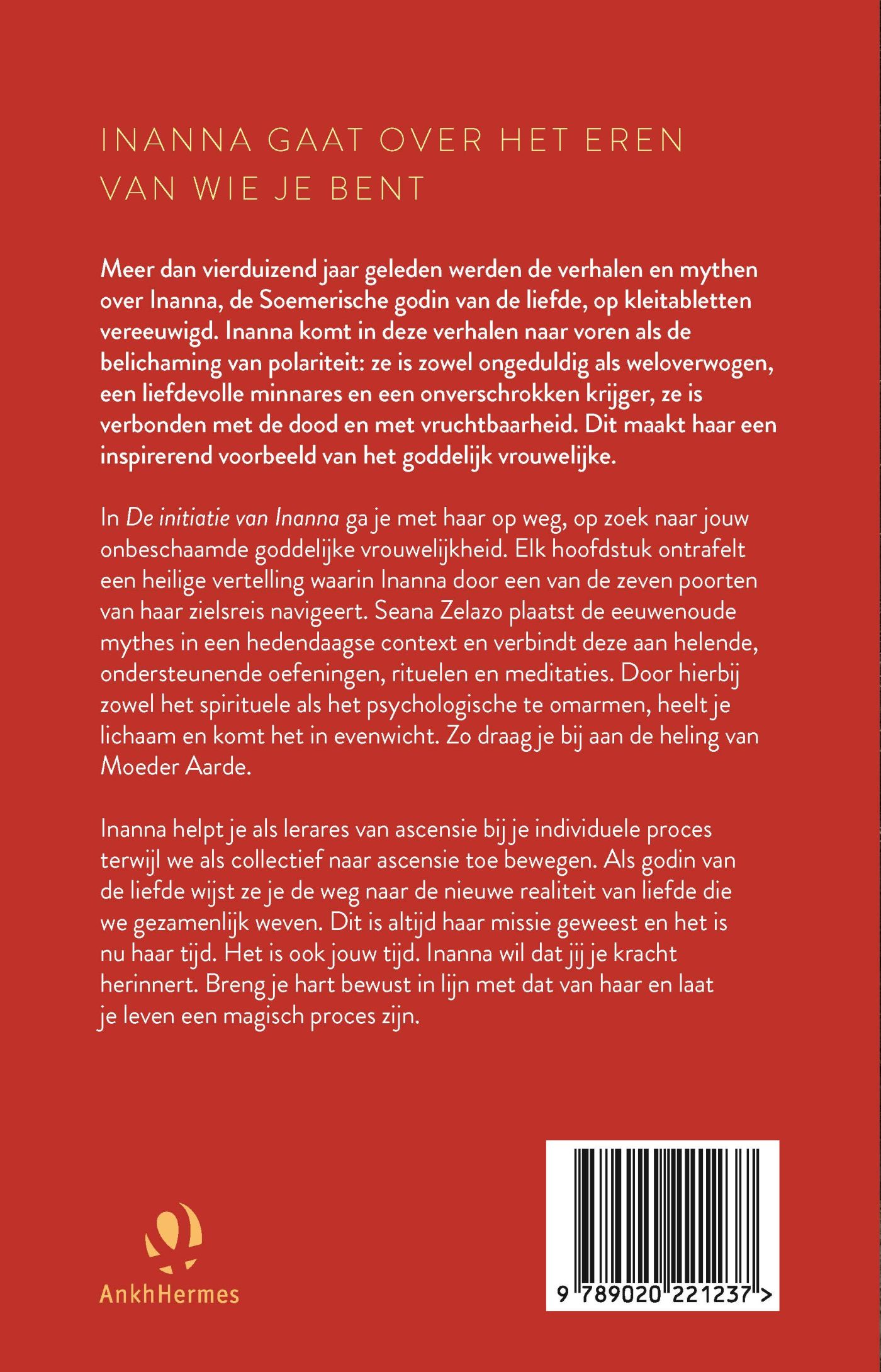 Achterkant van De initiatie van Inanna