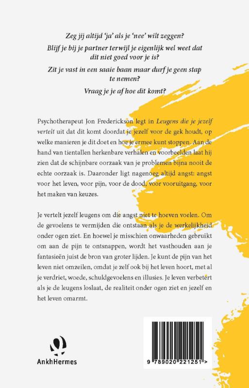 Achterkant van Leugens die je jezelf vertelt