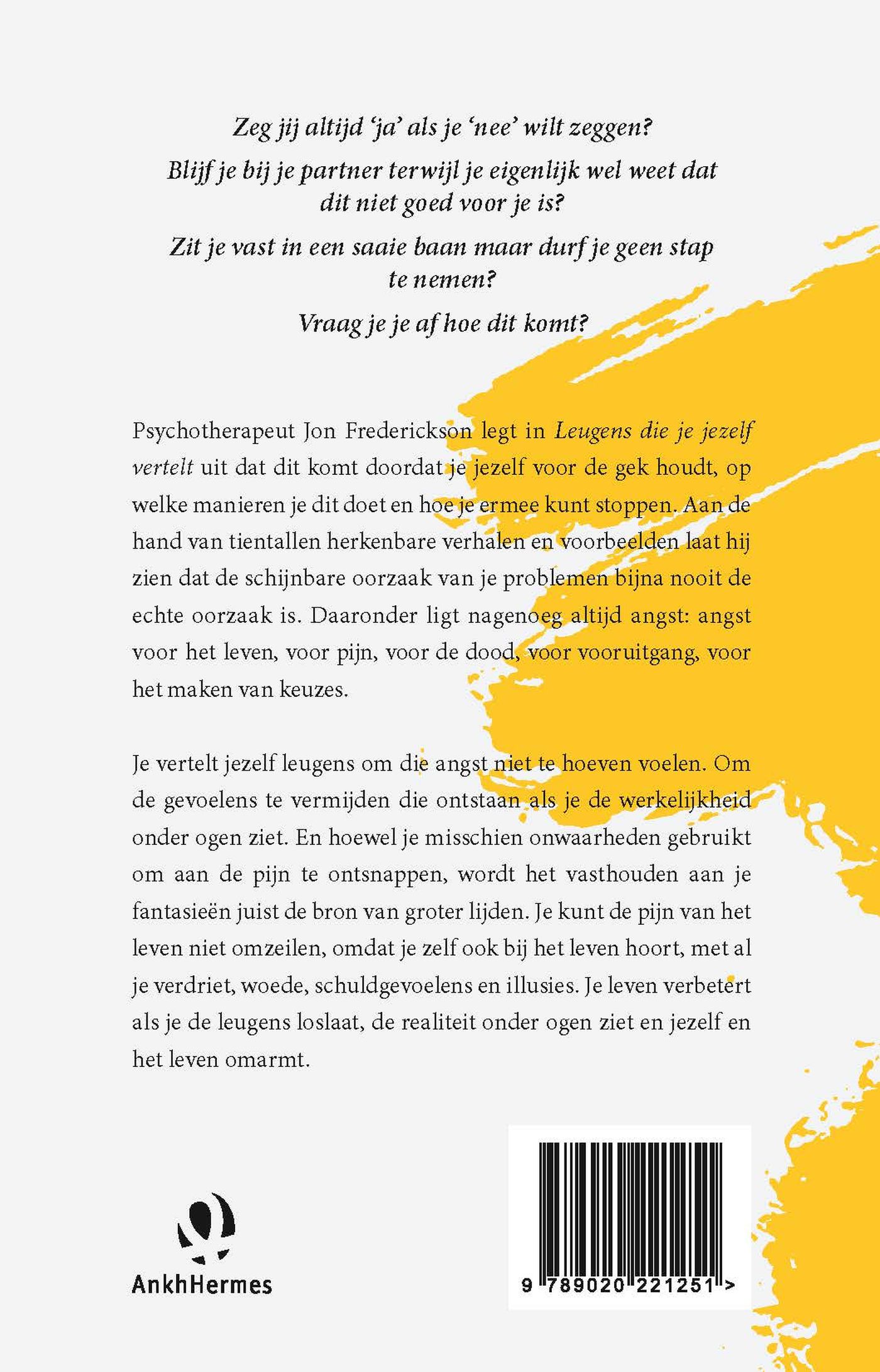 Achterkant van Leugens die je jezelf vertelt