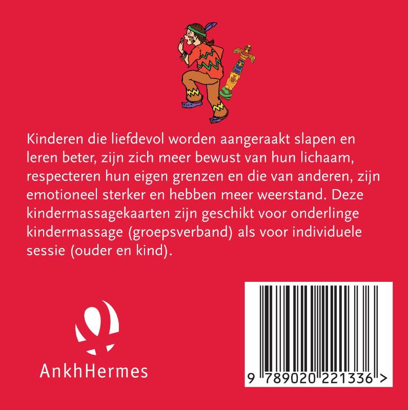 Achterkant van Kindermassagekaarten