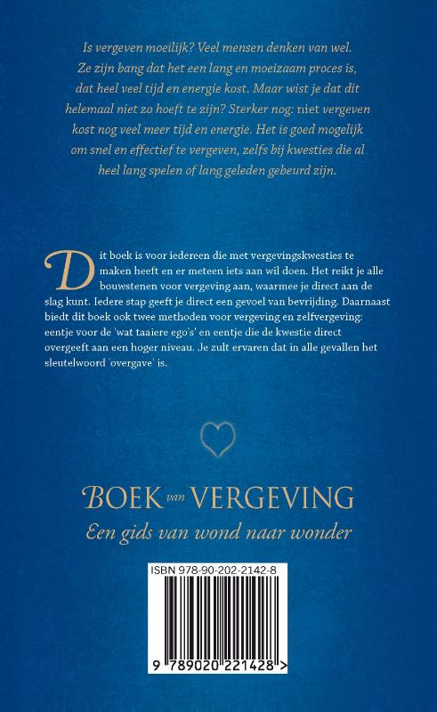 Achterkant van Boek van vergeving