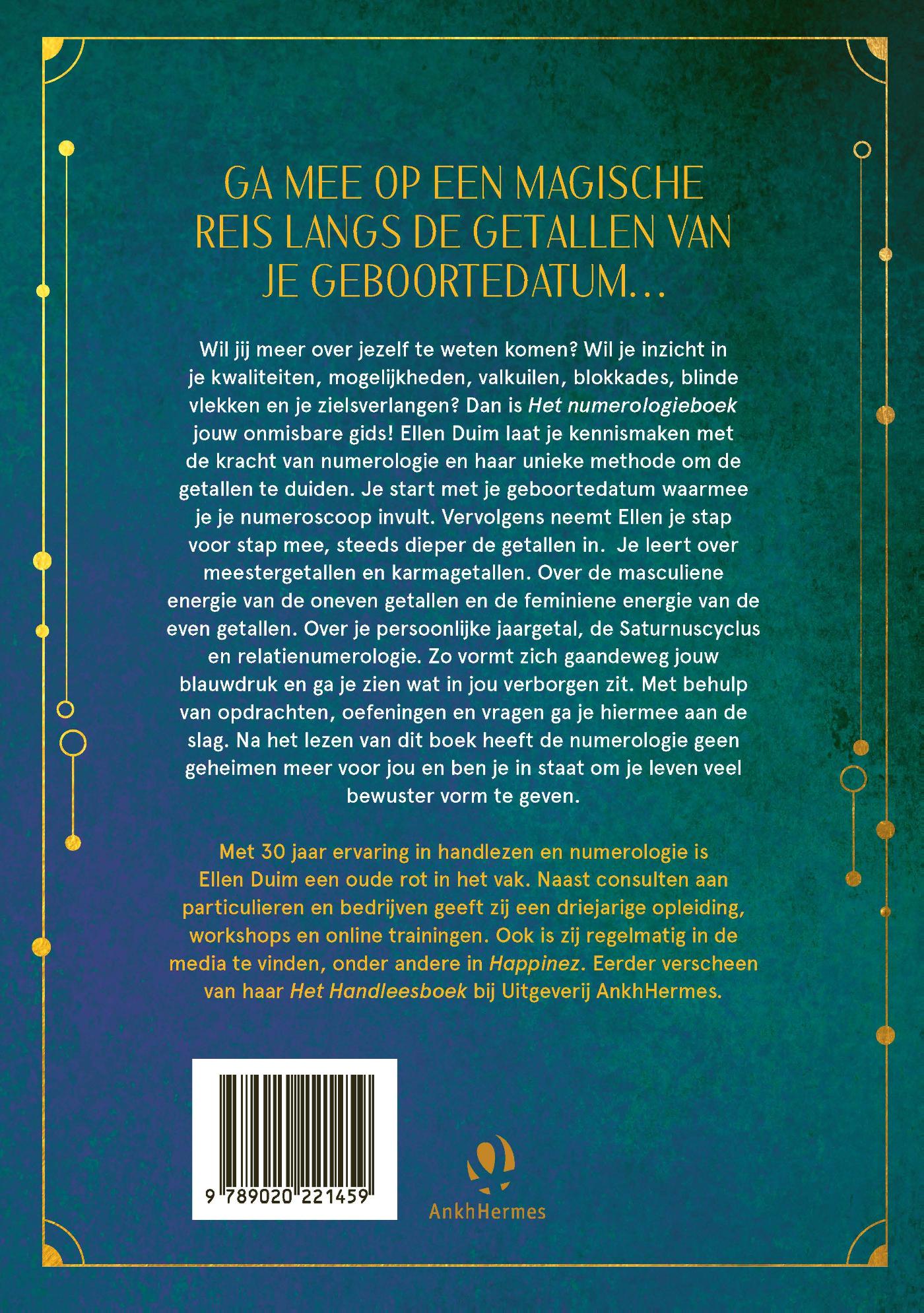 Achterkant van Het numerologieboek
