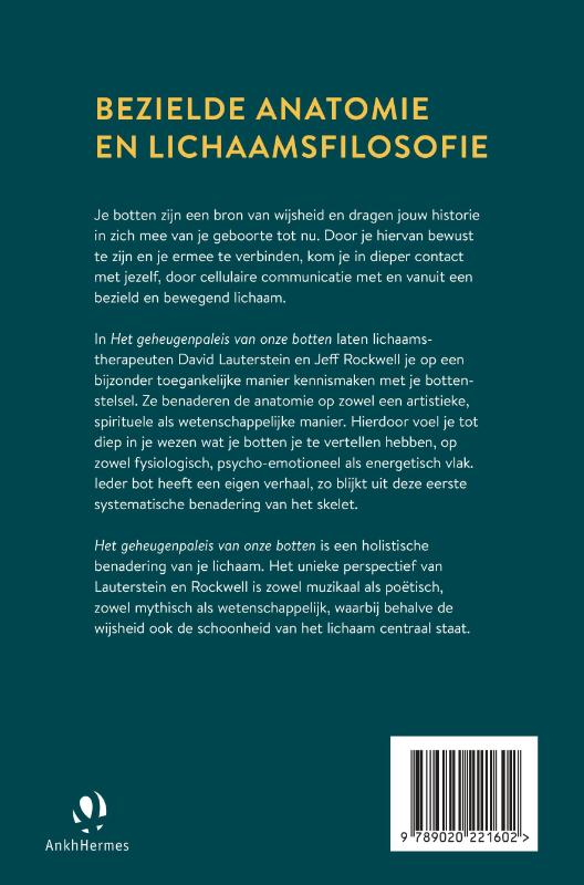 Achterkant van Het geheugenpaleis van onze botten