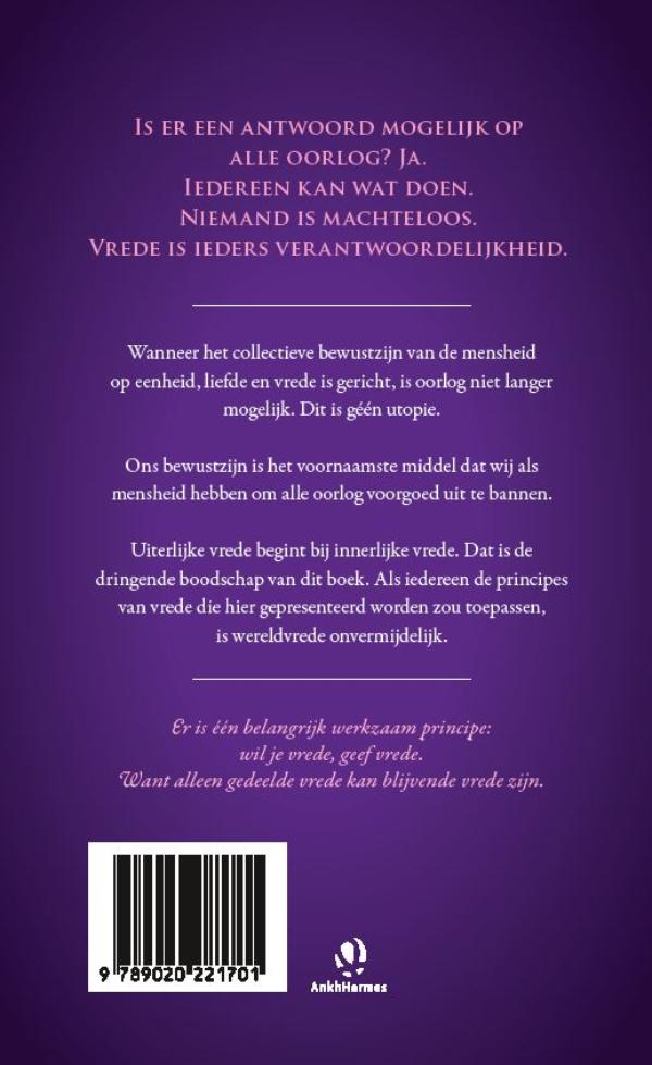 Achterkant van Universele vrede