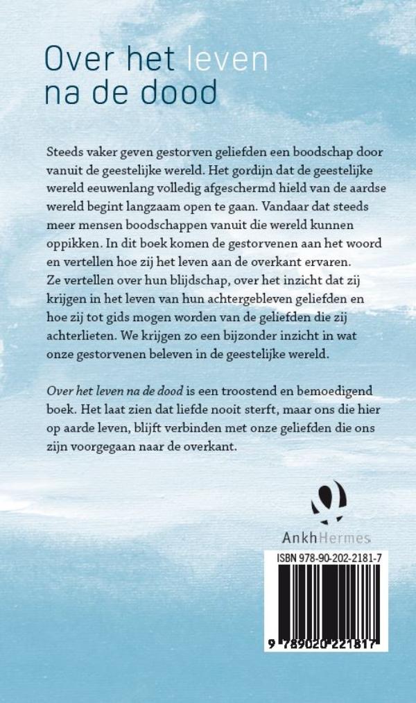 Achterkant van Over het leven na de dood