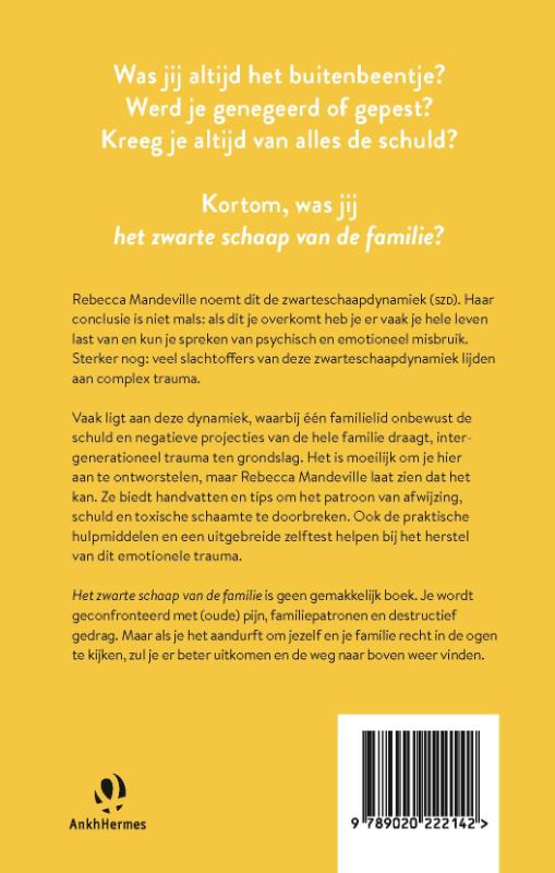 Achterkant van Het zwarte schaap van de familie
