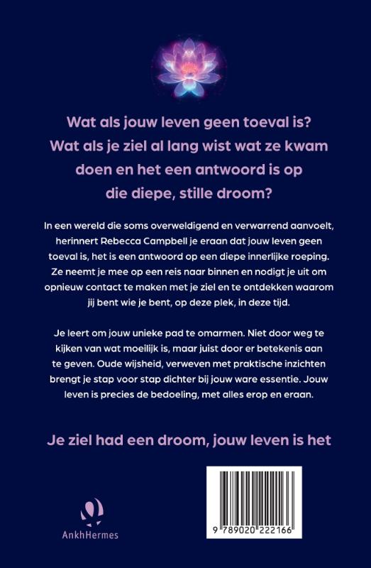 Achterkant van Je ziel had een droom jouw leven is het