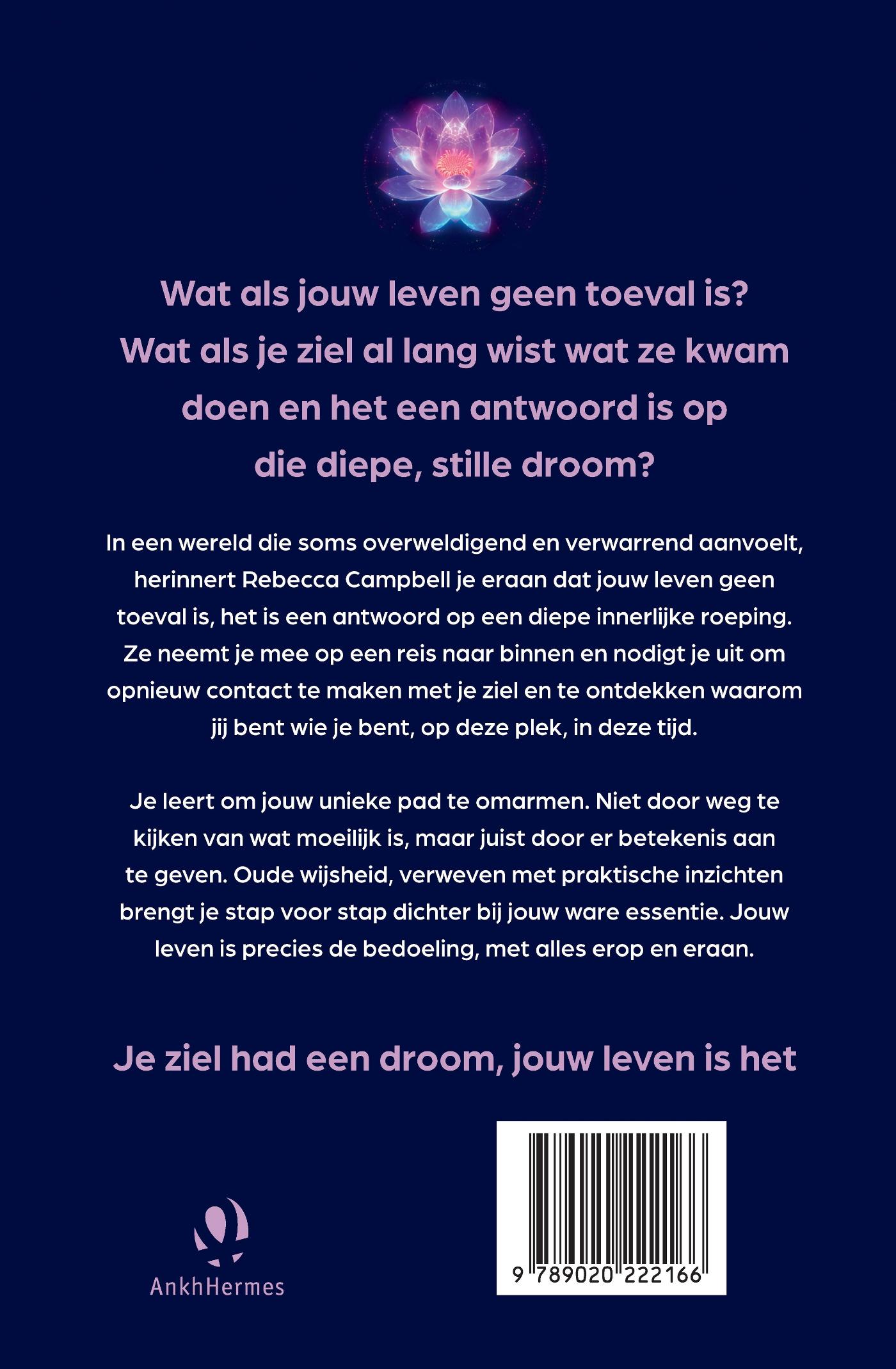 Achterkant van Je ziel had een droom jouw leven is het