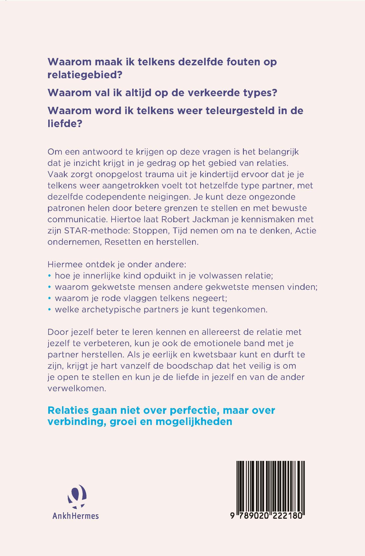 Achterkant van Waarom doe ik zo in relaties?