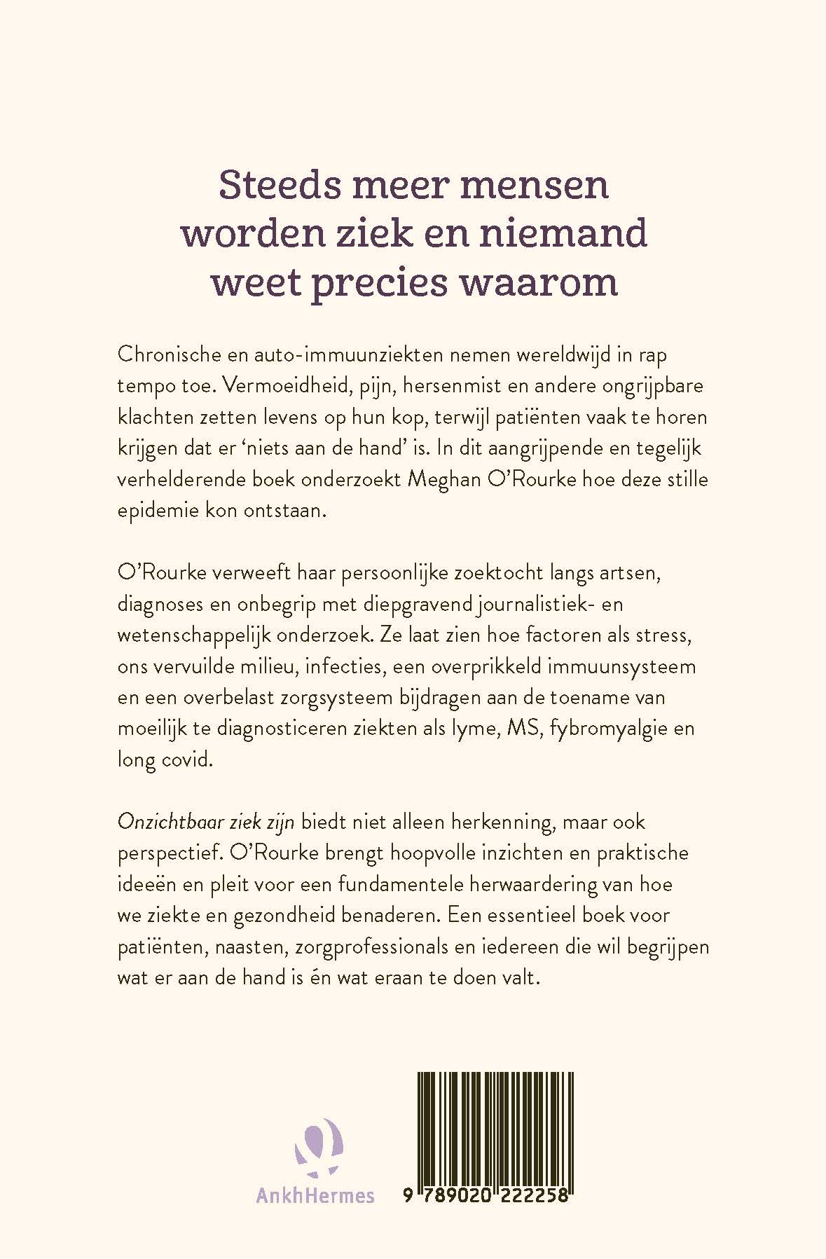 Achterkant van Onzichtbaar ziek zijn