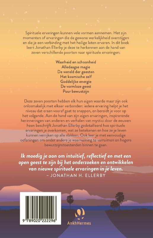 Achterkant van Zeven poorten naar spirituele ervaringen