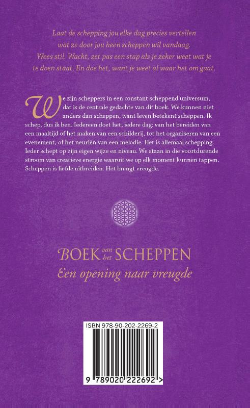 Achterkant van Boek van het Scheppen