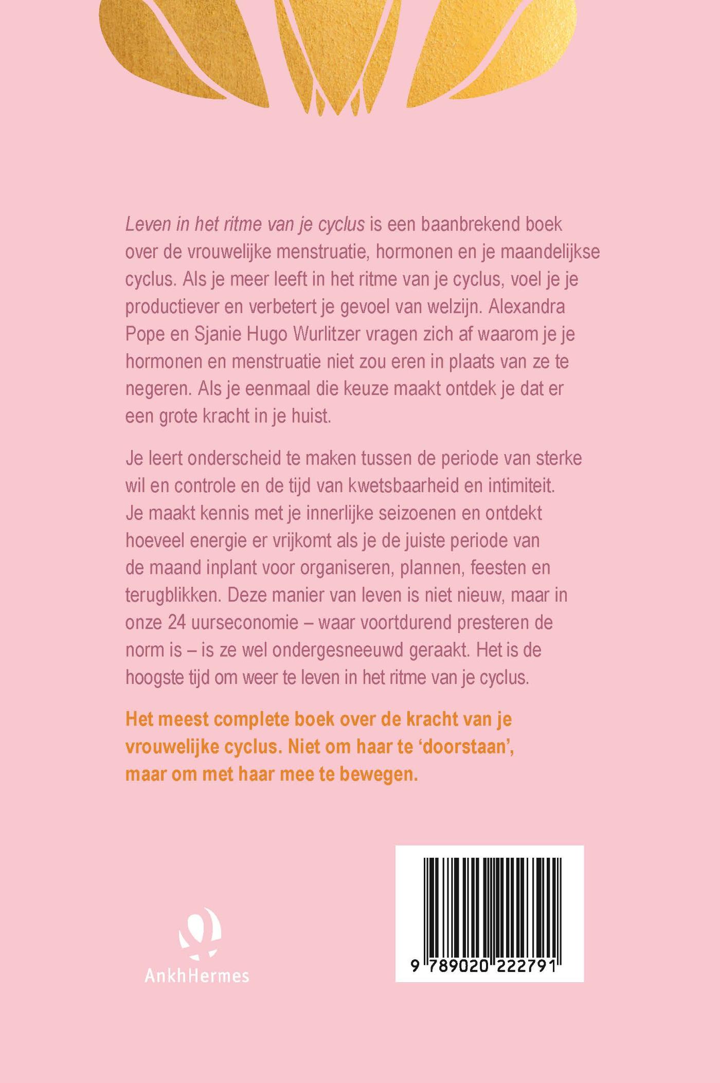 Achterkant van Leven in het ritme van je cyclus