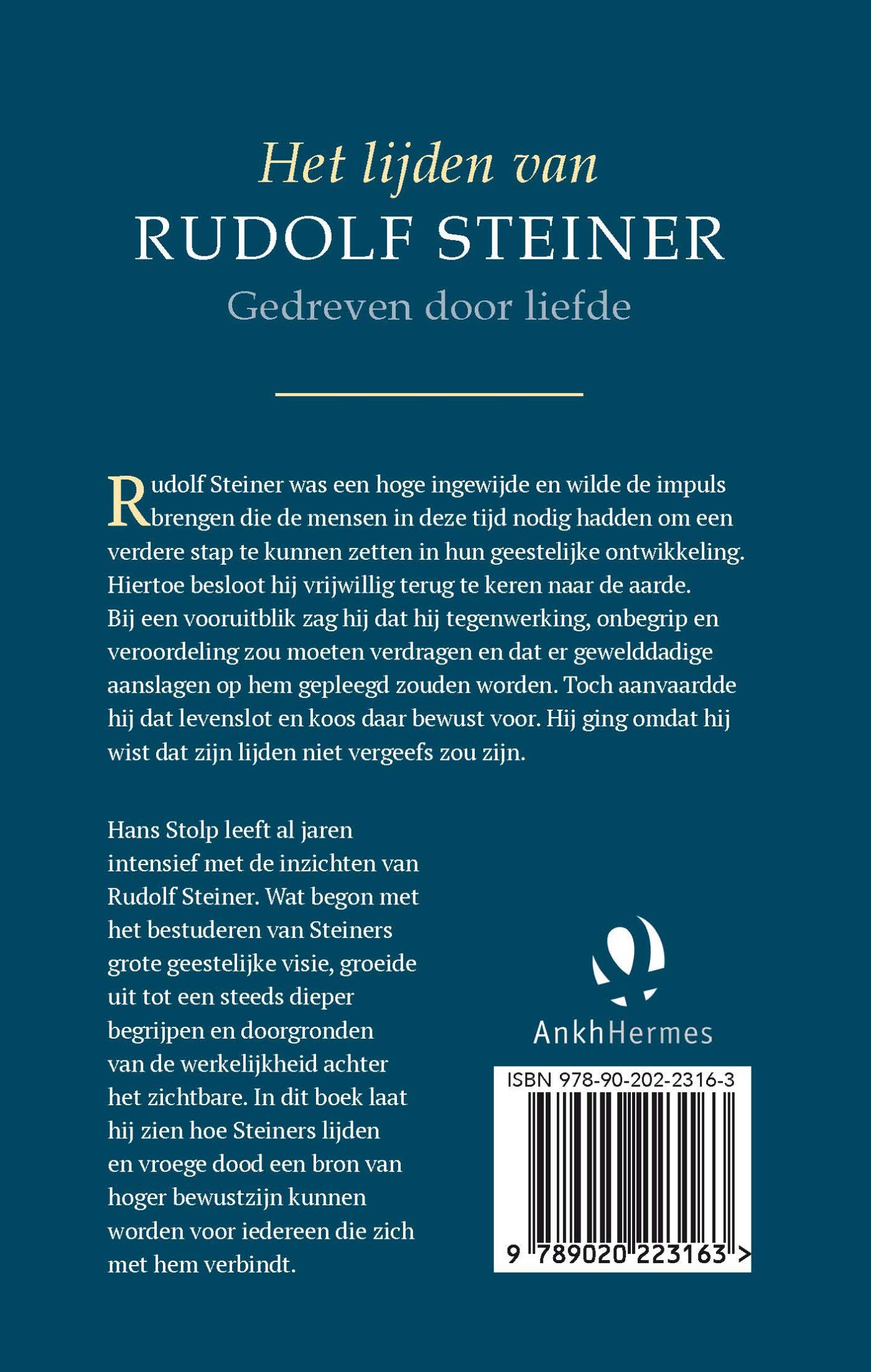 Achterkant van Het lijden van Rudolf Steiner