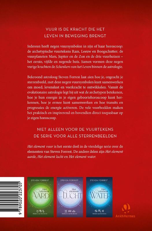Achterkant van Het element vuur