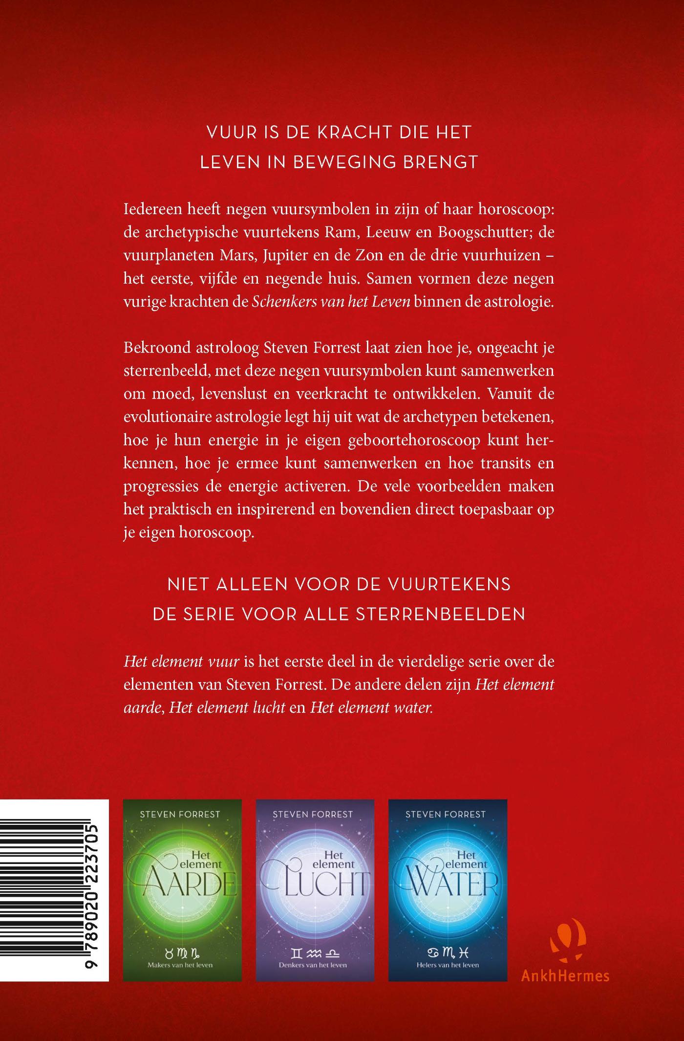 Achterkant van Het element vuur