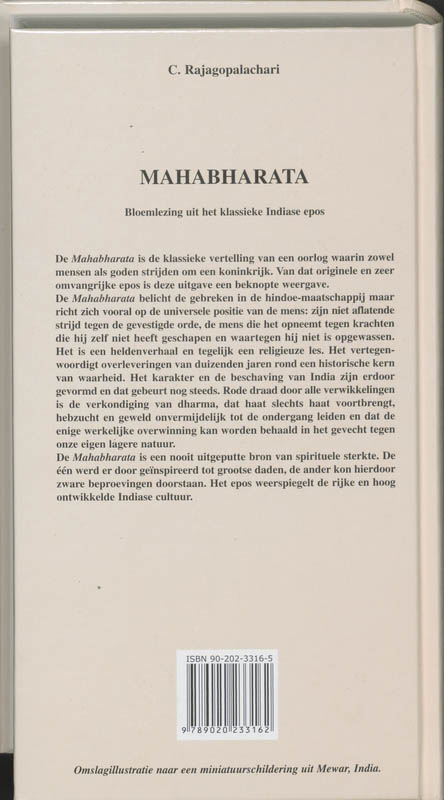 Achterkant van Mahabharata