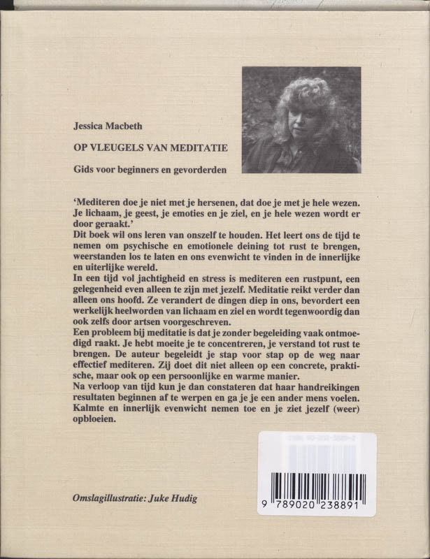 Achterkant van Op vleugels van meditatie