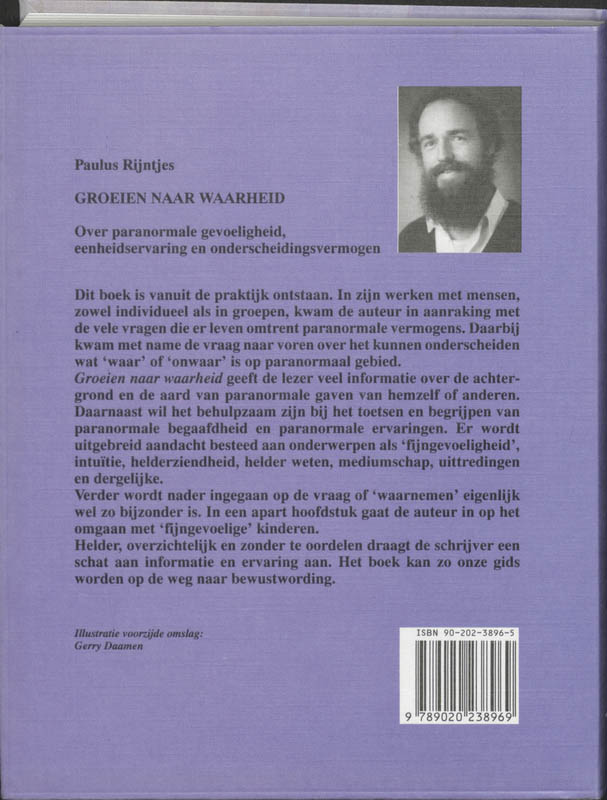 Achterkant van Groeien naar waarheid