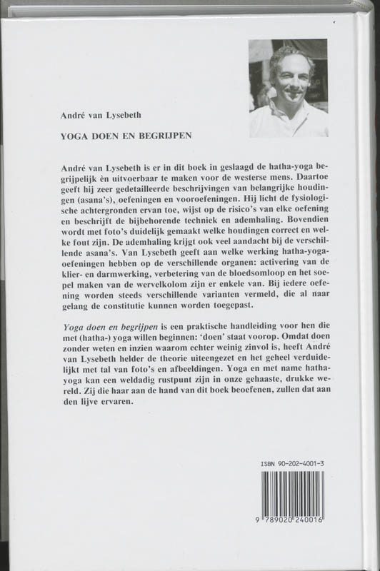 Achterkant van Yoga doen en begrijpen