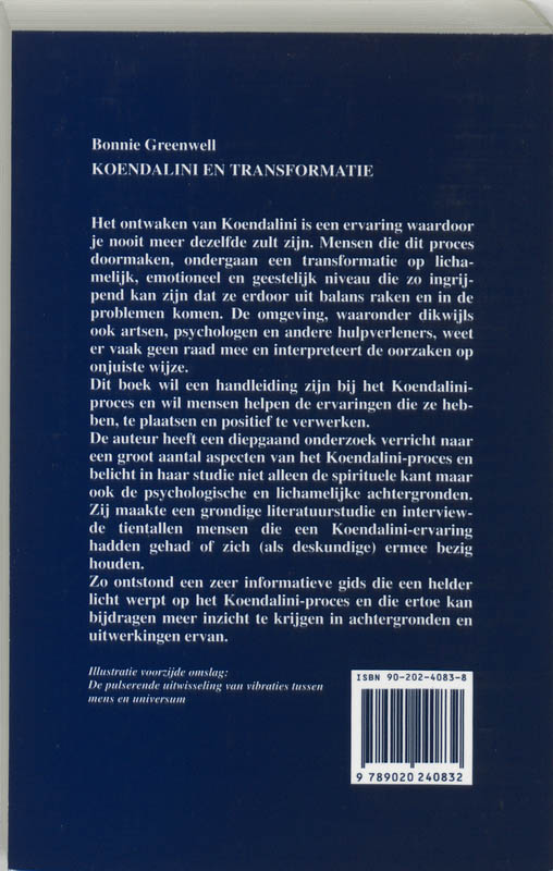 Achterkant van Koendalini en transformatie