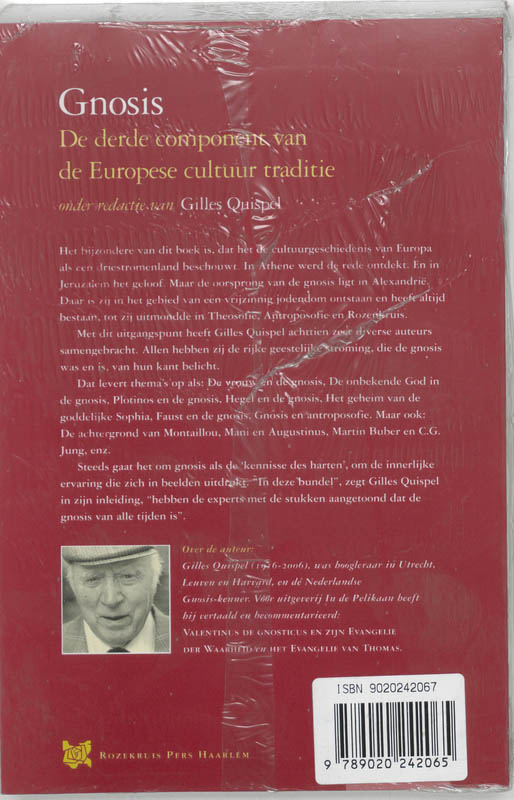 Achterkant van Gnosis, de derde component van de Europese cultuurtraditie