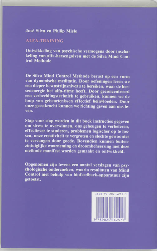 Achterkant van Alfa-training